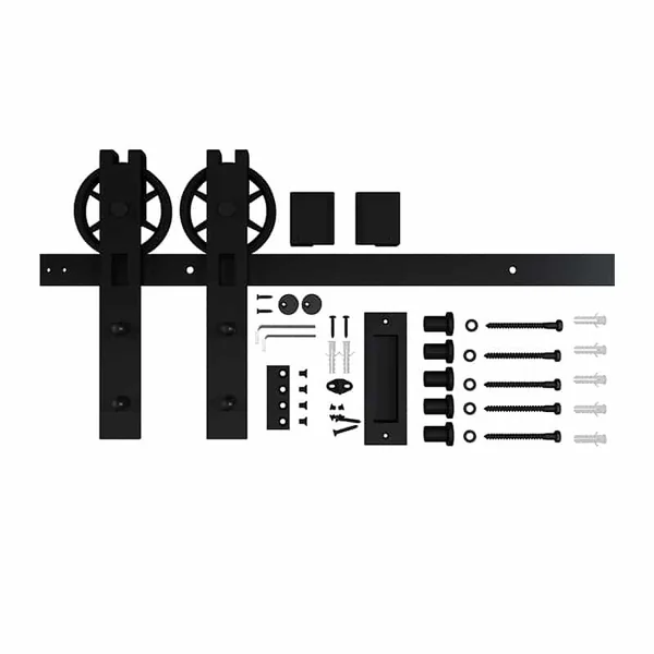 Rail porte coulissante en acier Quadrat 3 - kit complet