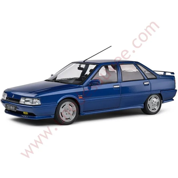 RENAULT 21 2 LITRES TURBO PHASE 1 BLEU NUIT 1988 1/18 VOITURE MINIATURE SOLIDO