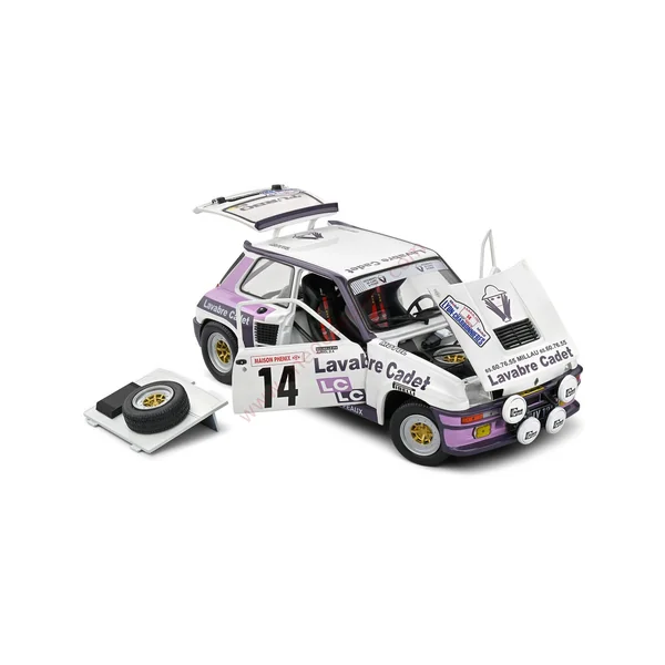RENAULT 5 TURBO RALLYE LYON CHARBONNIERE 1983 1/18 VOITURE MINIATURE SOLIDO