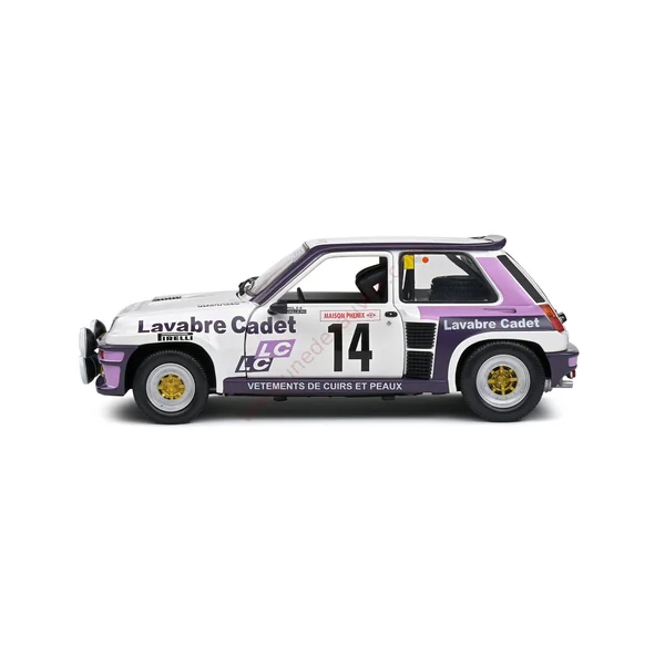 RENAULT 5 TURBO RALLYE LYON CHARBONNIERE 1983 1/18 VOITURE MINIATURE SOLIDO