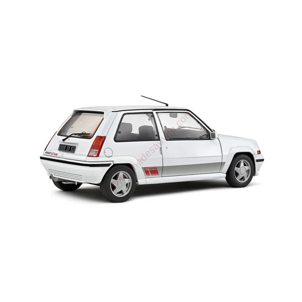 RENAULT SUPER 5 GT TURBO BLANC NACRE PHASE 2 1989 1/18 VOITURE MINIATURE SOLIDO