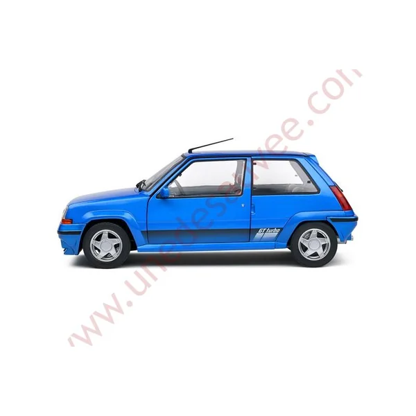 RENAULT SUPER 5 GT TURBO BLEU LUMIERE PHASE 2 1989 1/18 VOITURE MINIATURE SOLIDO