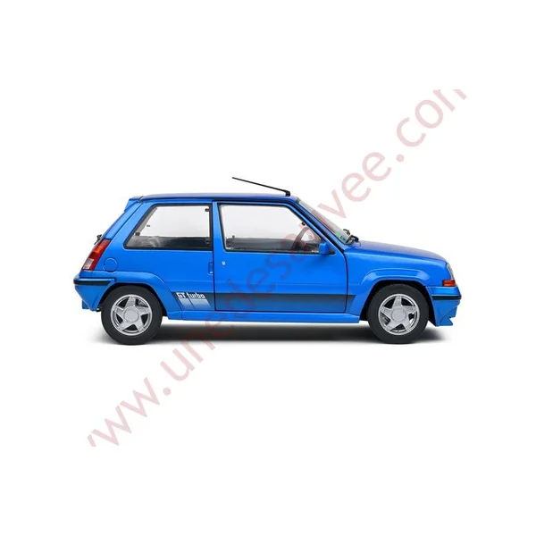 RENAULT SUPER 5 GT TURBO BLEU LUMIERE PHASE 2 1989 1/18 VOITURE MINIATURE SOLIDO