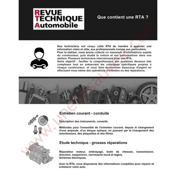 REVUE TECHNIQUE AUTOMOBILE RTA RENAULT 21