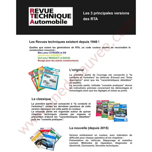 REVUE TECHNIQUE AUTOMOBILE RTA RENAULT 21