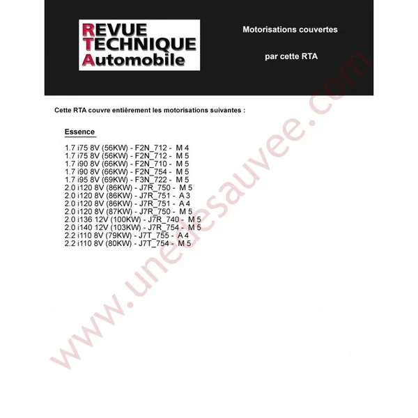 REVUE TECHNIQUE AUTOMOBILE RTA RENAULT 21