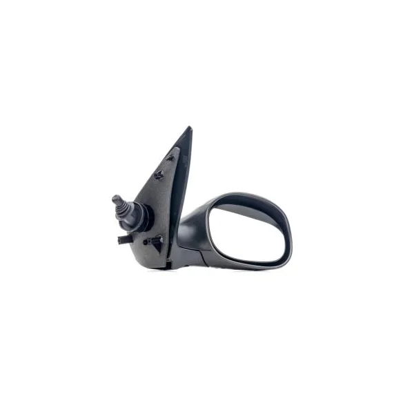 Rétroviseur droit manuel pour PEUGEOT 206 ph.1, 1998-2003, noir, Neuf