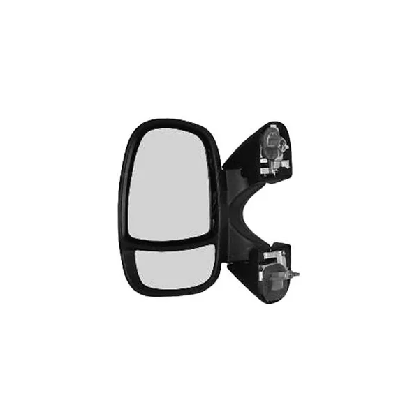 Rétroviseur gauche manuel pour RENAULT TRAFIC II phase 2, 2006-2014, noir, Neuf