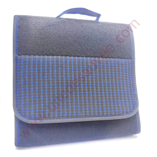 SAC VOYAGE DE COFFRE TISSU QUARTET BLEU AVEC SCRATCH TISSE RENFORCE PEUGEOT 309 GTI 16S