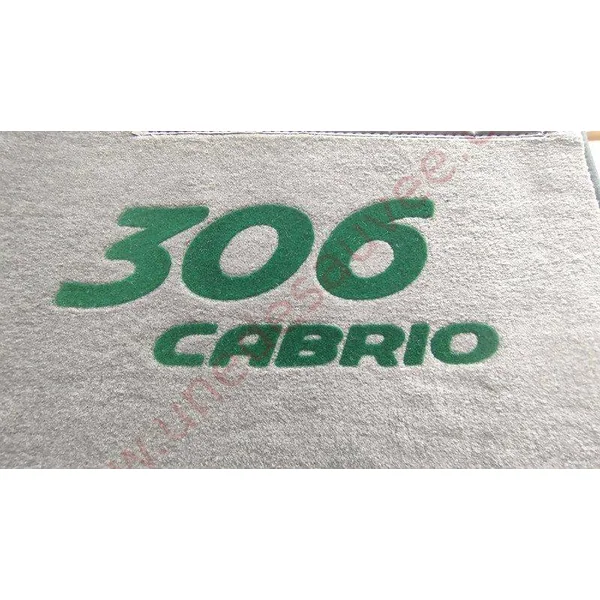 TAPIS SOL REVÊTEMENT MOQUETTE VELOURS AVEC TALONNETTE ET COUTURES SIMILI CUIR PEUGEOT 306 CABRIOLET