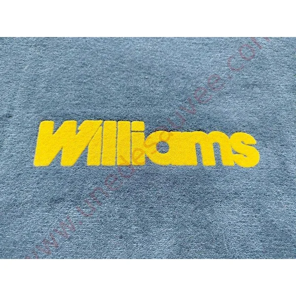 TAPIS SOL REVÊTEMENT MOQUETTE VELOURS COUTURES TISSU BLEU RENAULT CLIO 2.0 WILLIAMS