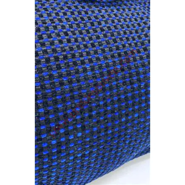 TISSU QUARTET CARREAUX NOIR ET BLEU PEUGEOT 309 GTI16 405 406 AU MÈTRE