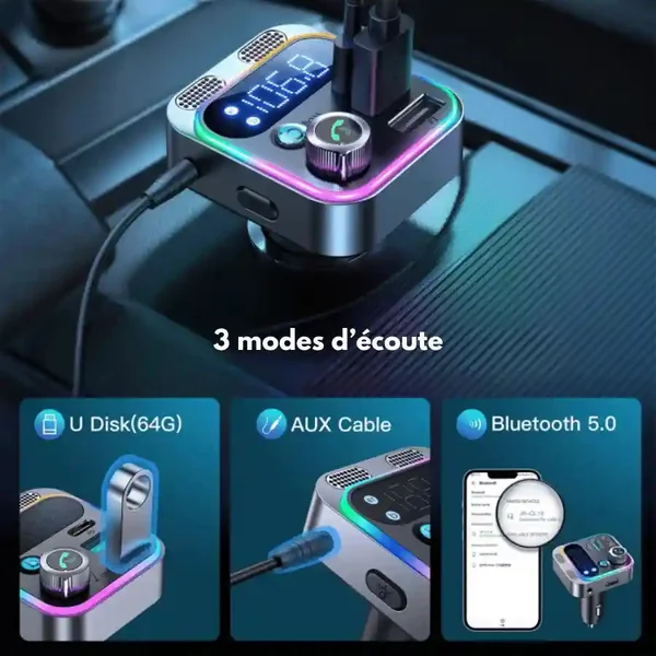 Transmetteur FM Bluetooth