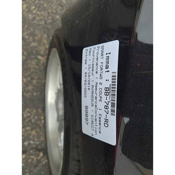 Vase d'expansion SMART FORTWO 2